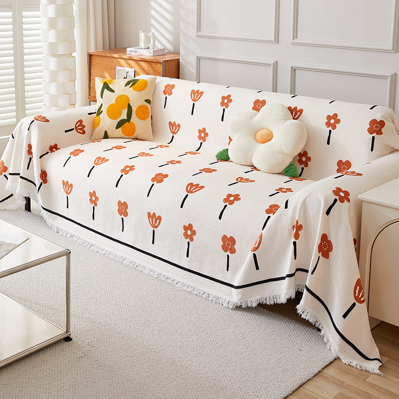 Floral Pattern Throw Blanket