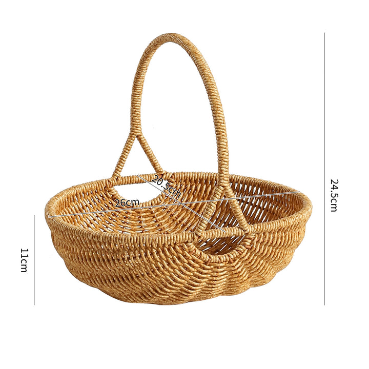 Handwoven Decorative Carrying Basket Bowlift