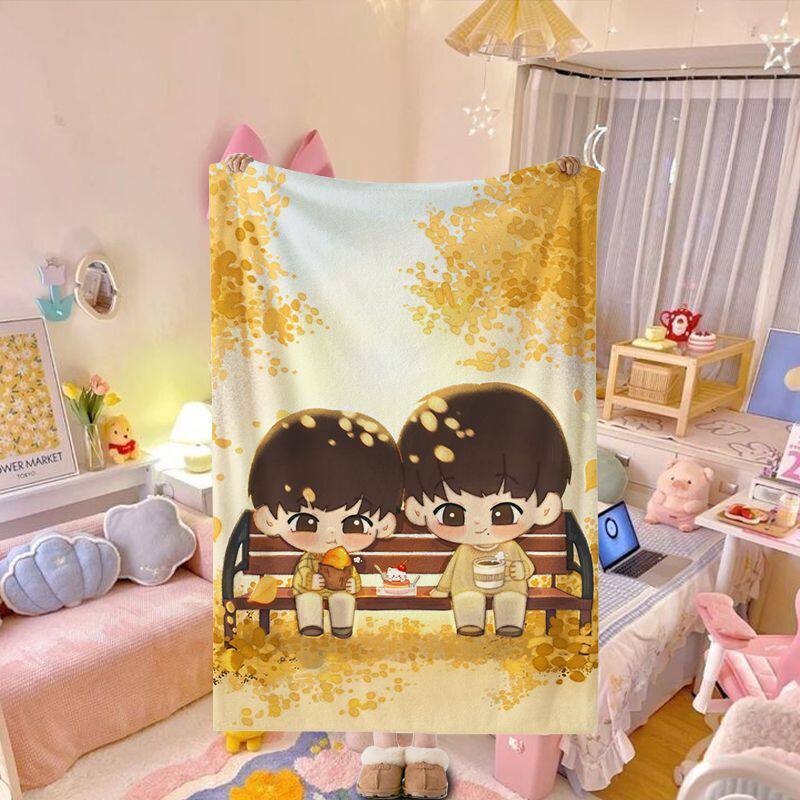 Artistic Fruit Print Fleece Blanket