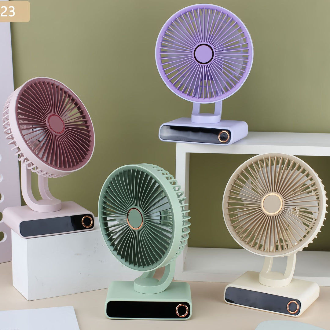 Women's Portable Table Fan with Modern Design and Adjustable Tilt Angle Bowlift
