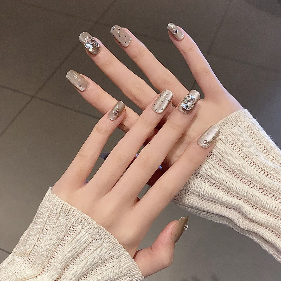 Themed Nail Art Press-On Nails with Cute Character and Bow Designs Bowlift