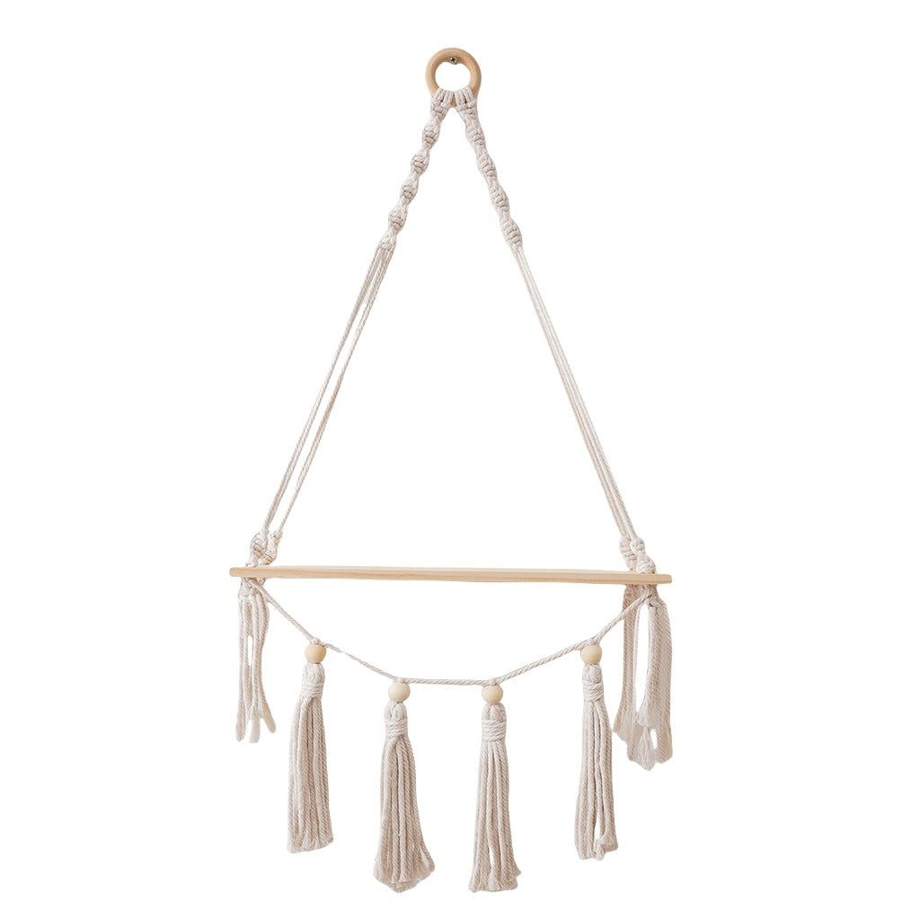 Decorative Macrame Hanging Shelf Bowlift