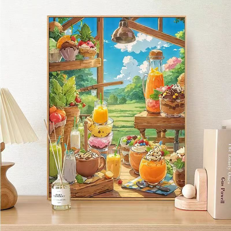 Gourmet Dessert-Themed Canvas Art Print Bowlift