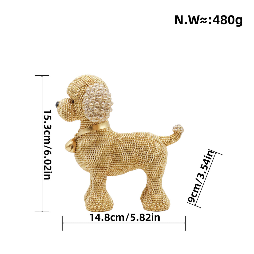Decorative Dog Sculpture Bowlift