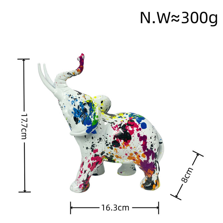 Artistic elephant figure with colorful design Bowlift