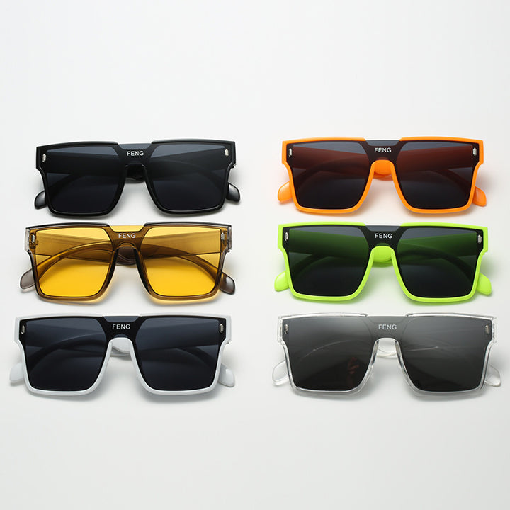 Women's fashionable square sunglasses with durable plastic frame Bowlift