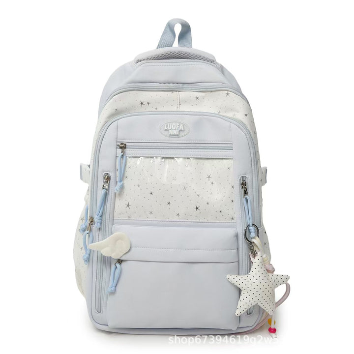 Starry-Themed Versatile Backpack Bowlift
