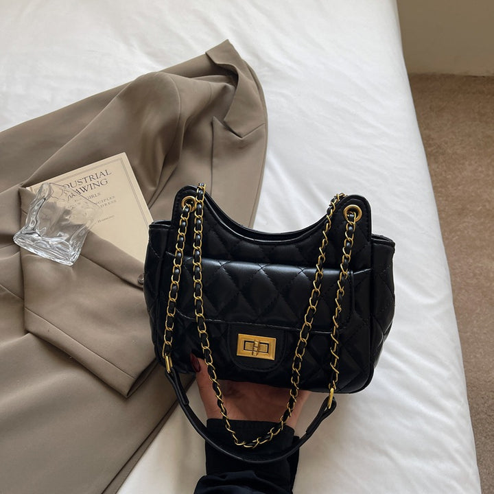 Quilted Chain-Detail Handbag Bowlift