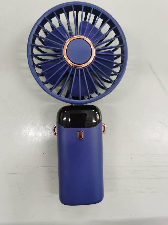 Cooling portable handheld misting fan with digital battery display and adjustable speeds Bowlift