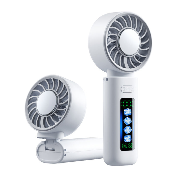 Women's portable USB Mini Fan with LED display Bowlift