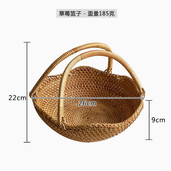 Women's Handwoven Shopping Basket Bowlift