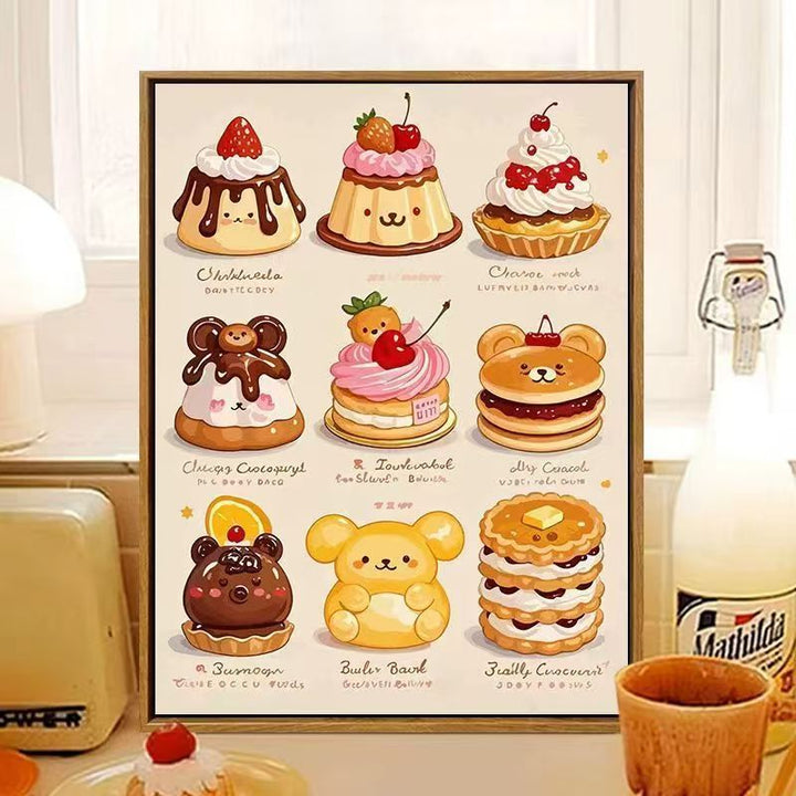Cute Dessert-Themed Wall Art Bowlift