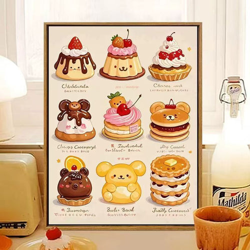 Cute Dessert-Themed Wall Art Bowlift