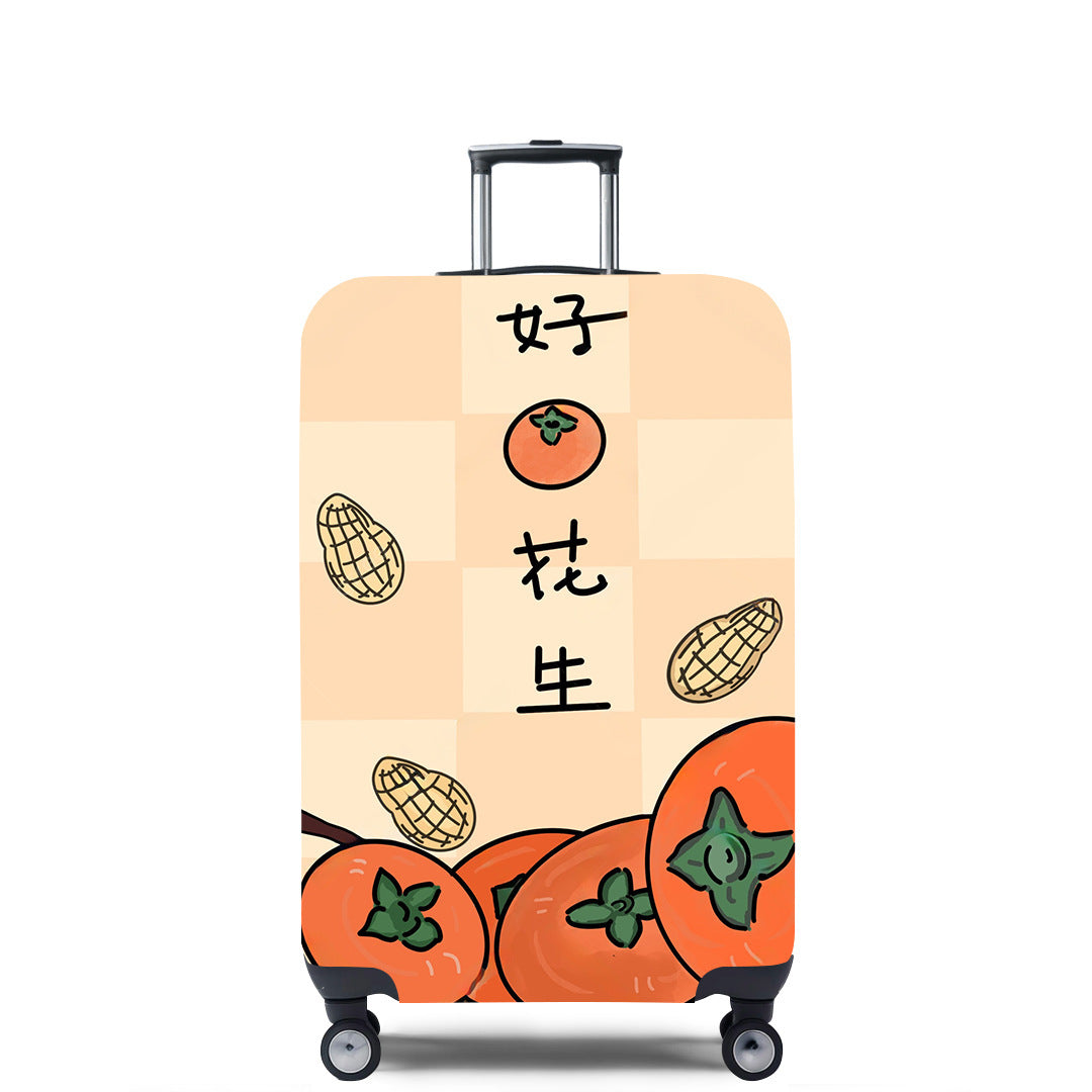 Unisex hard-shell travel suitcase with imaginative, cultural motif Bowlift