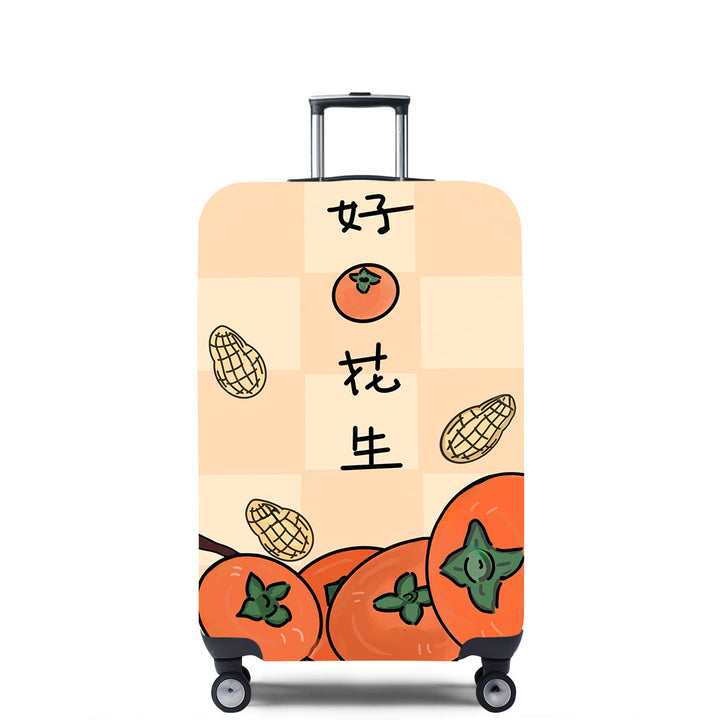 Unisex hard-shell travel suitcase with imaginative, cultural motif Bowlift