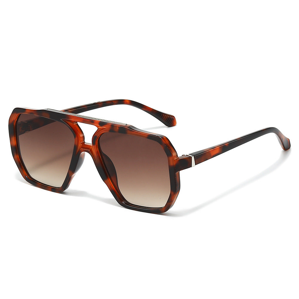 Oversized Hexagonal Frame Sunglasses Bowlift