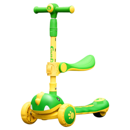 Animal-Themed Lean-to-Steer Kick Scooter Bowlift