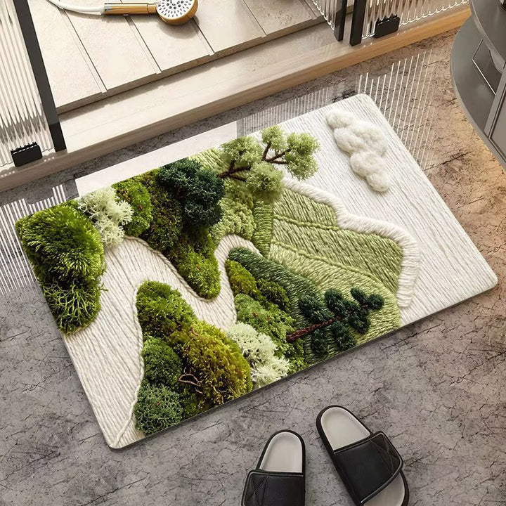 Naturally inspired soft floor mat