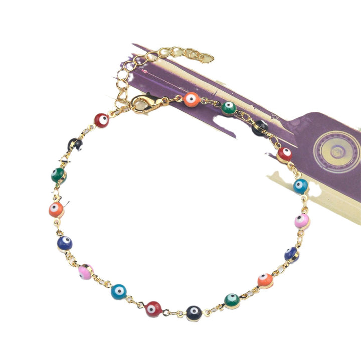 Colorful Beaded Ankle Bracelet Bowlift