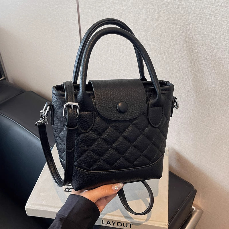 Quilted Mini Top-Handle Handbag Bowlift