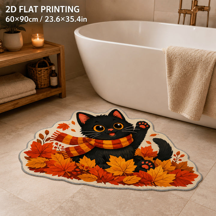 Cat-Themed Decorative Rug