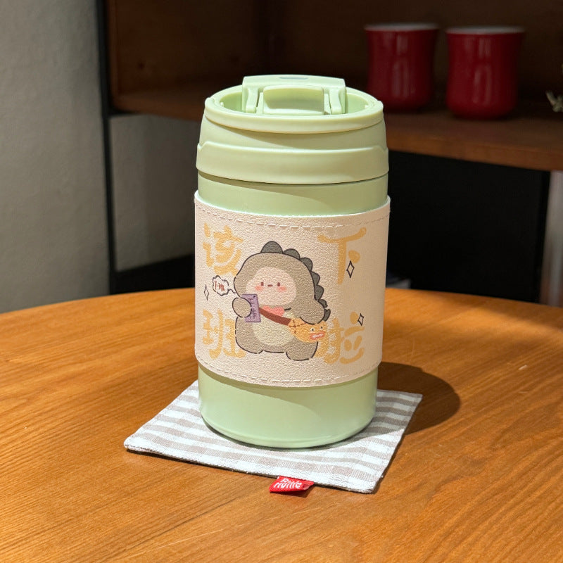 Women's Insulated Thermo Mug with Cute Animal Design Bowlift