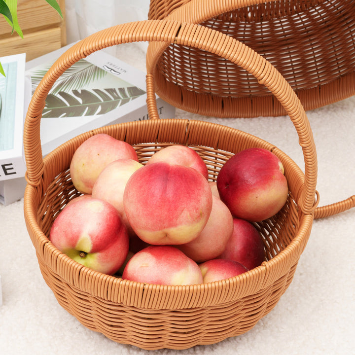 Stylish Woven Storage Basket with Lid Bowlift