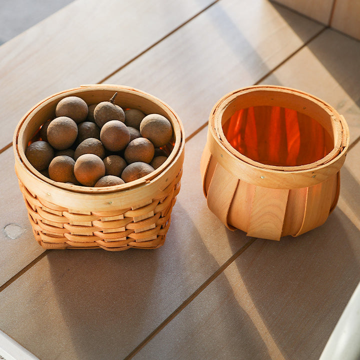 Unisex Round Storage Bowl made of natural wicker Bowlift