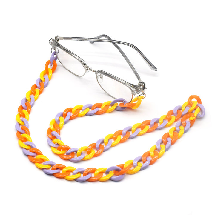 Bold Color Block Eyewear Chain Bowlift