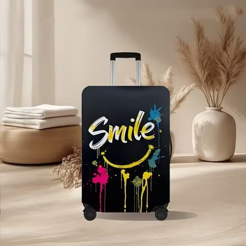 Unisex nan elastic suitcase cover with volcanic lava marble design, stretch protective cover for trolley Bowlift