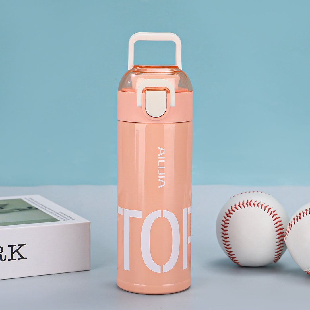 Women's Innovative Drink Bottle with Flip Top Closure Bowlift