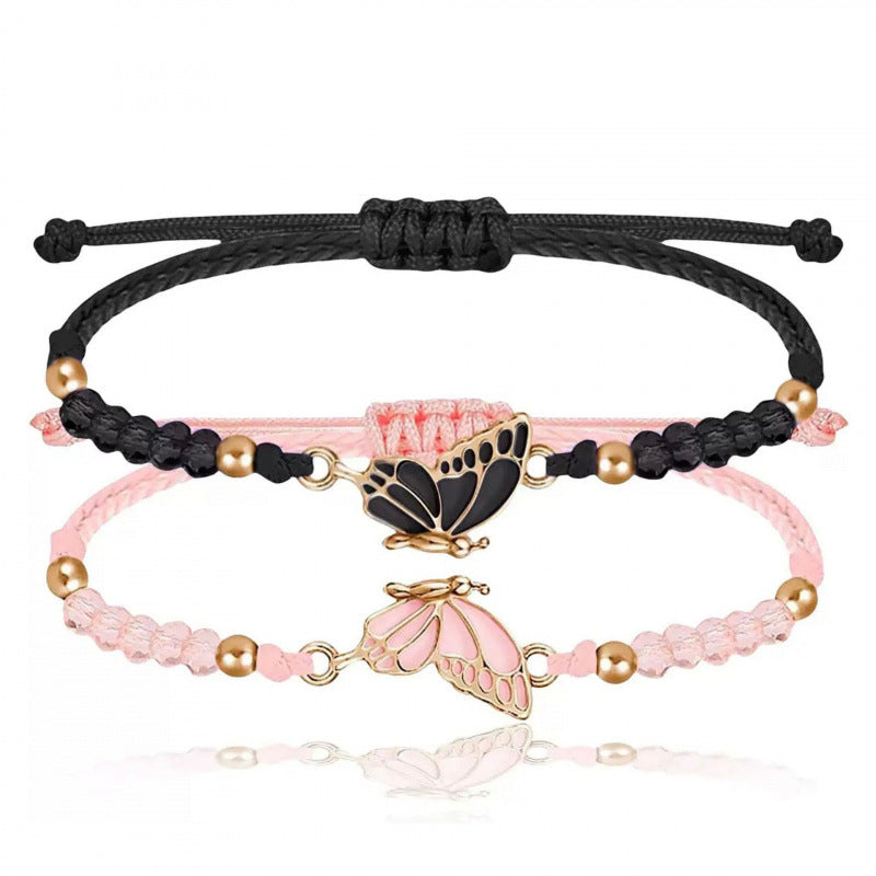 Butterfly Charm Necklace and Bracelet Set Bowlift