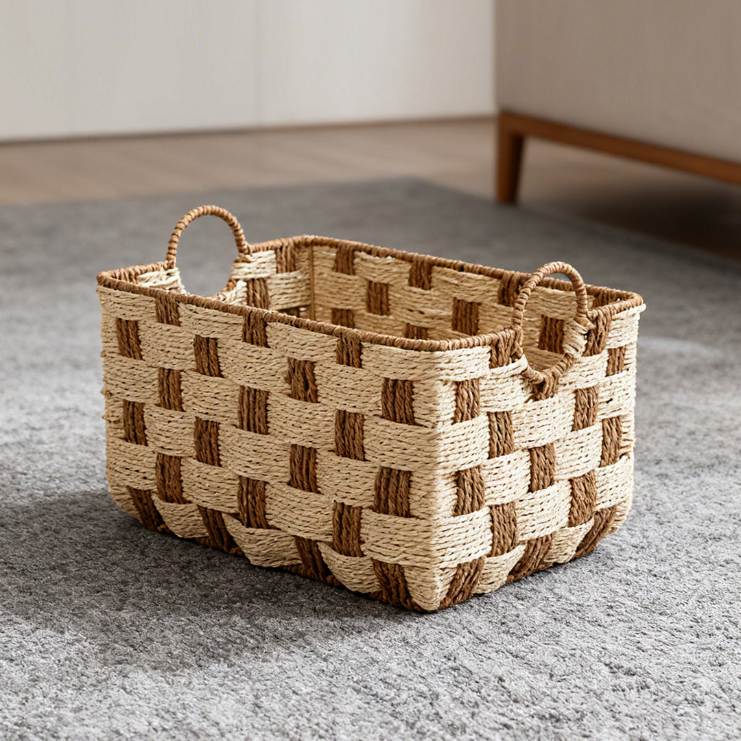 Handwoven storage basket Bowlift