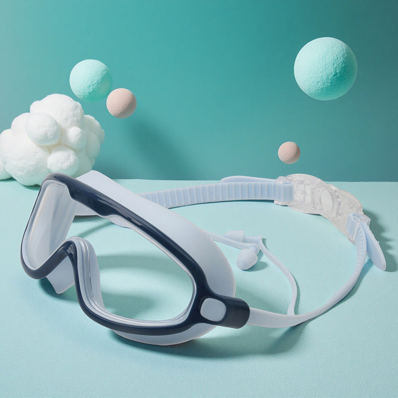 Waterproof swimming goggles with adjustable nose piece Bowlift