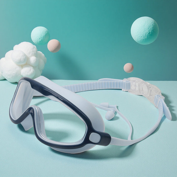 Waterproof swimming goggles with adjustable nose piece Bowlift