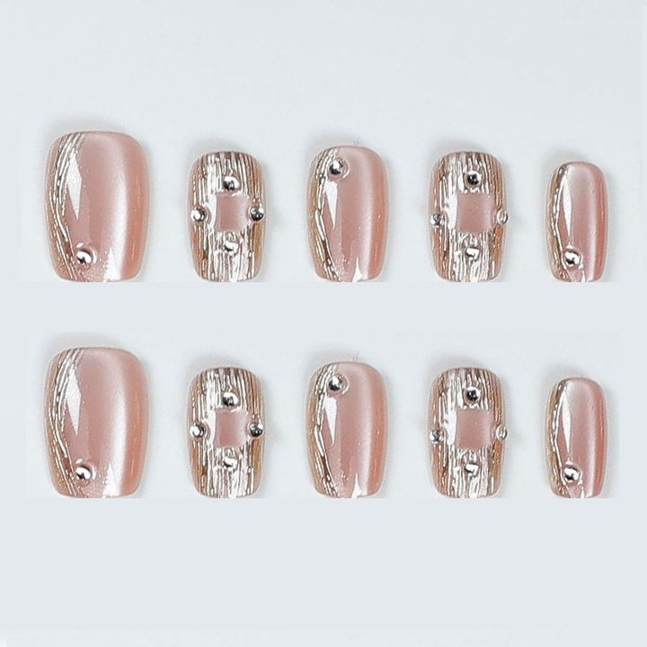 Elegant Press-On Nail Art Extensions Bowlift