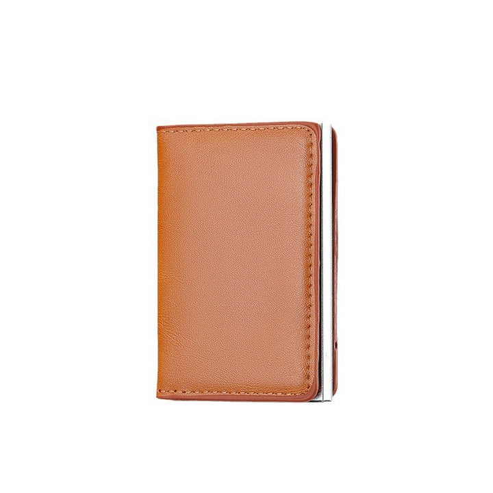 Premium Leather Business Card Holder Bowlift
