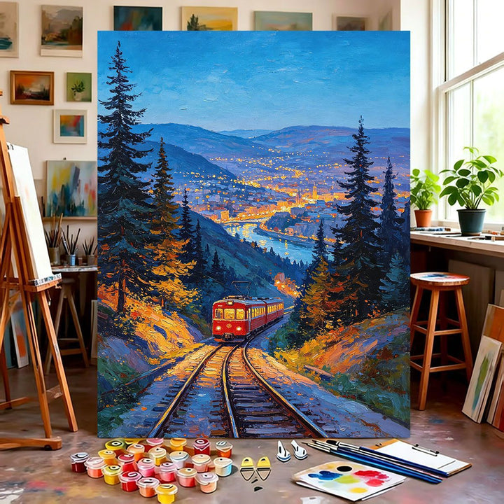 Mountain Scenery Canvas Art Bowlift