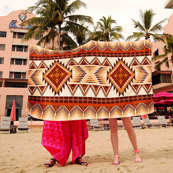 Beach blanket with creative art design Bowlift