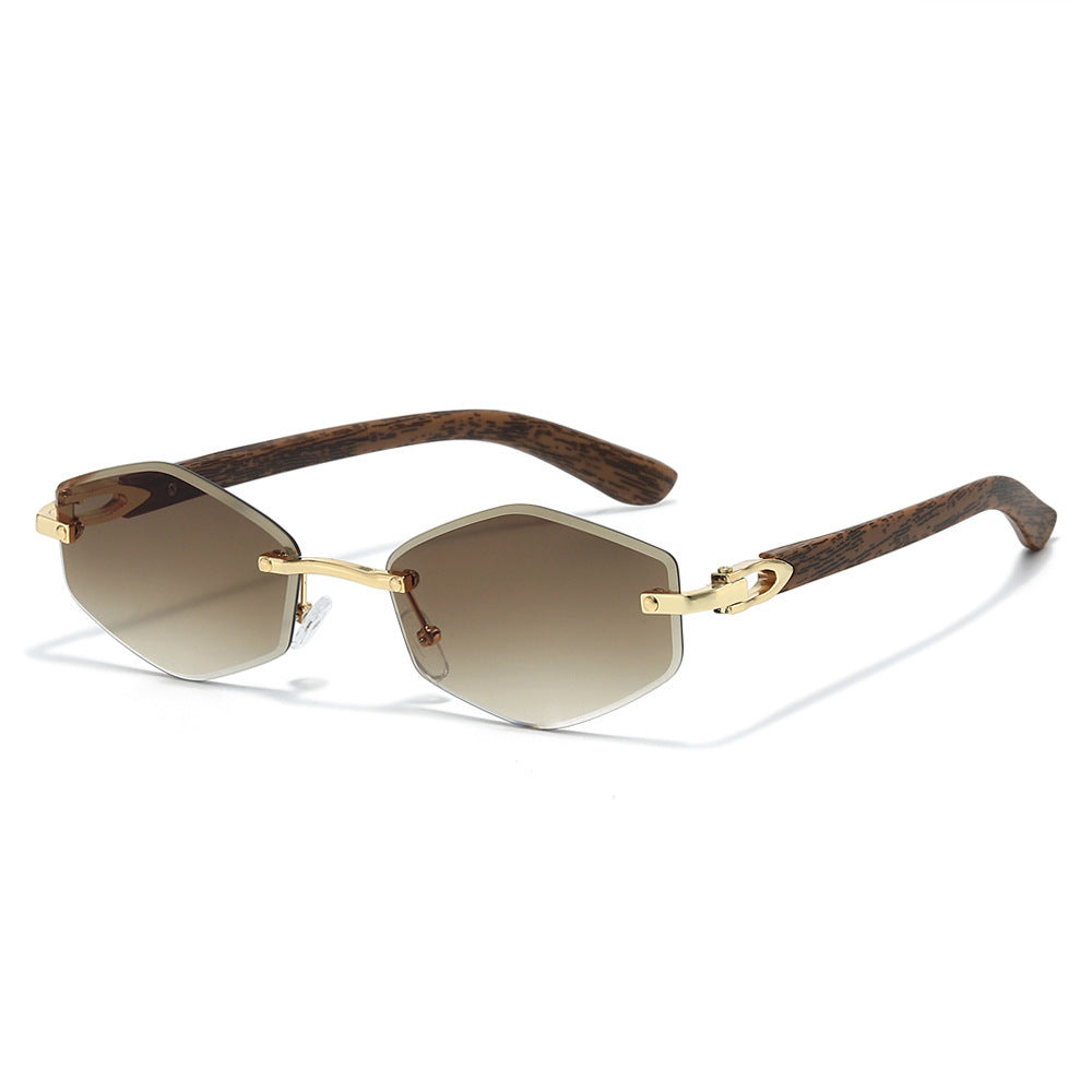 Futuristic Hexagonal Frame Sunglasses Bowlift