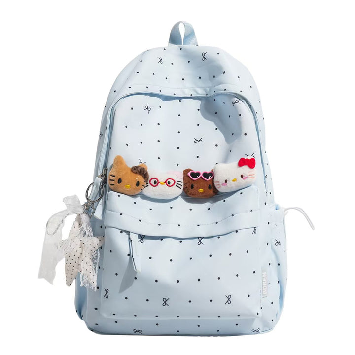 Backpack with Charming Animal Applications and Practical Compartments Bowlift