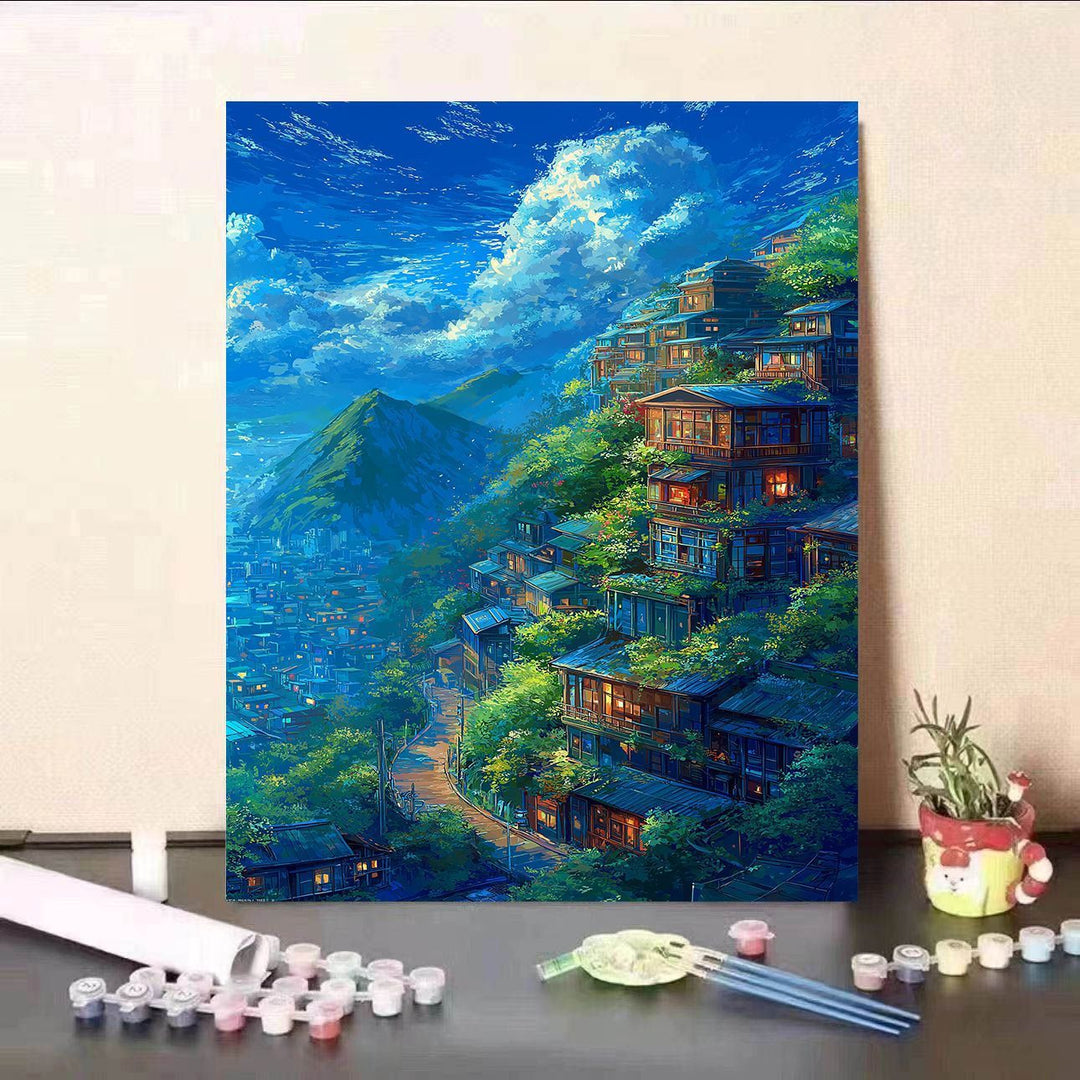 Scenic Waterfall Canvas Art Print Bowlift