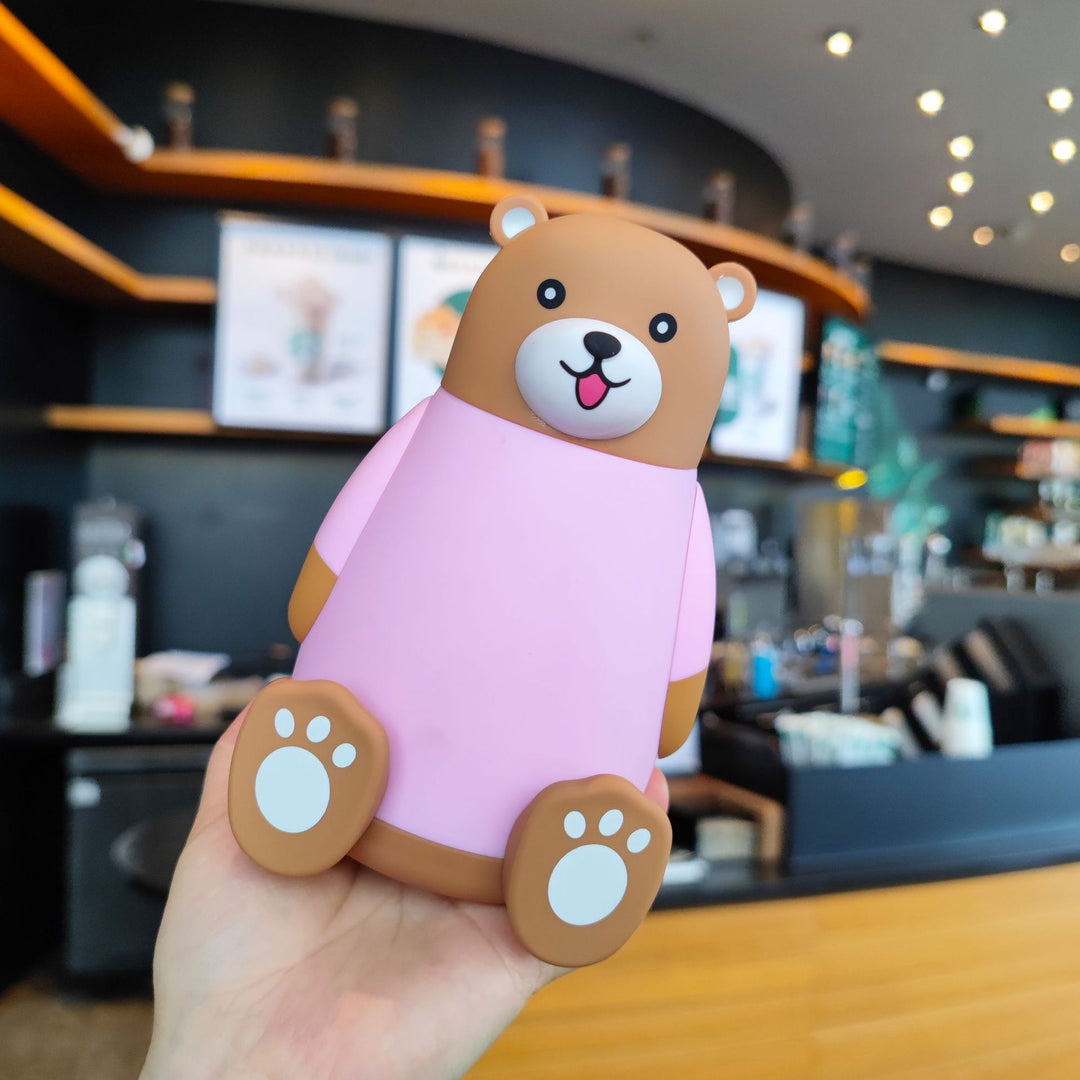 Women's playful bear drinking bottle Bowlift