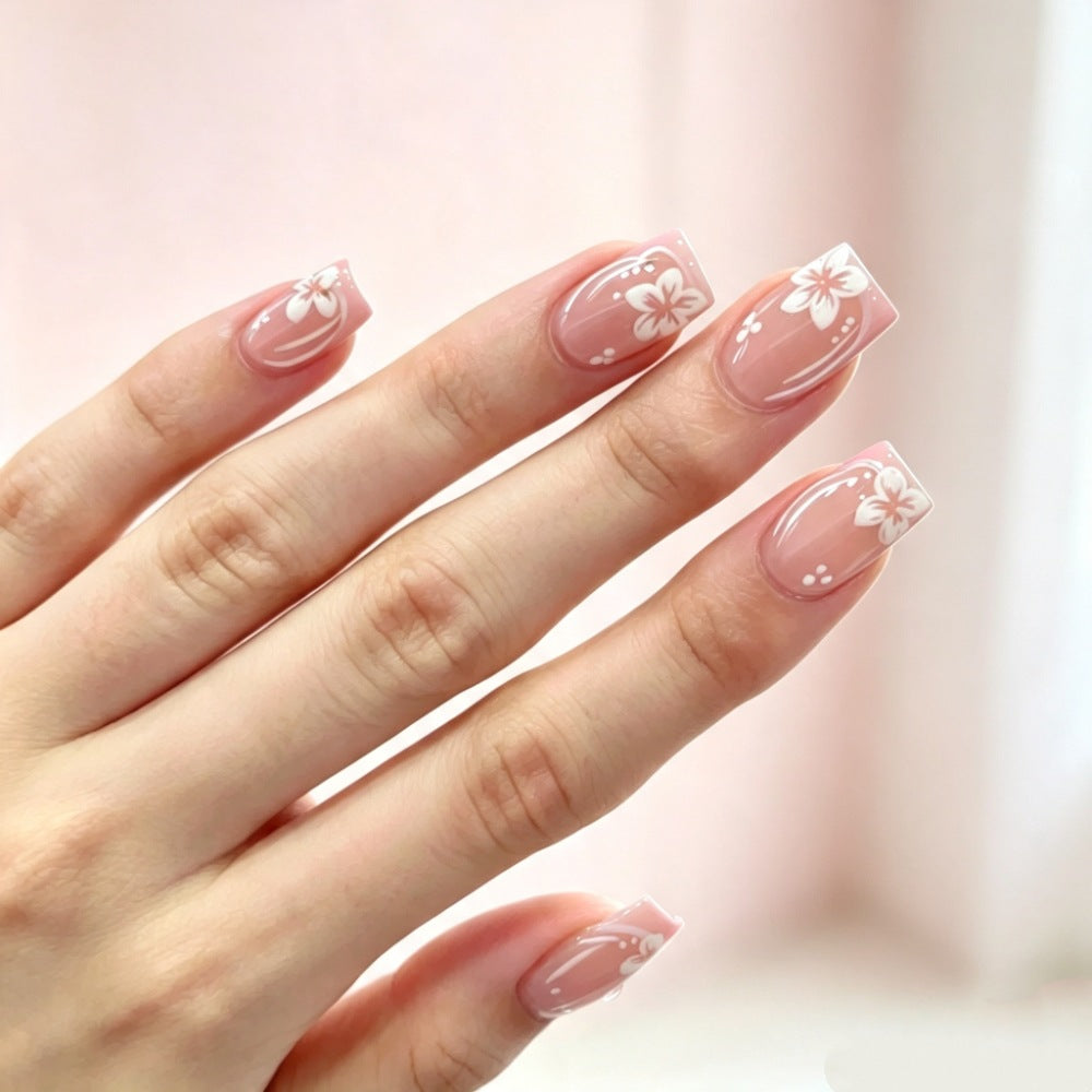 Floral Patterned Press-On Nail Set Bowlift 1787395178