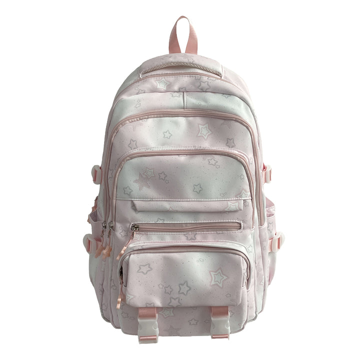 Star-Patterned School Backpack