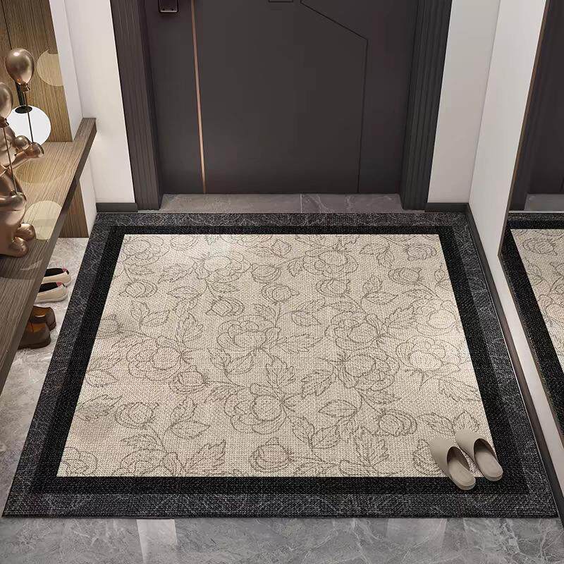 Elegant Floral Entryway Mat