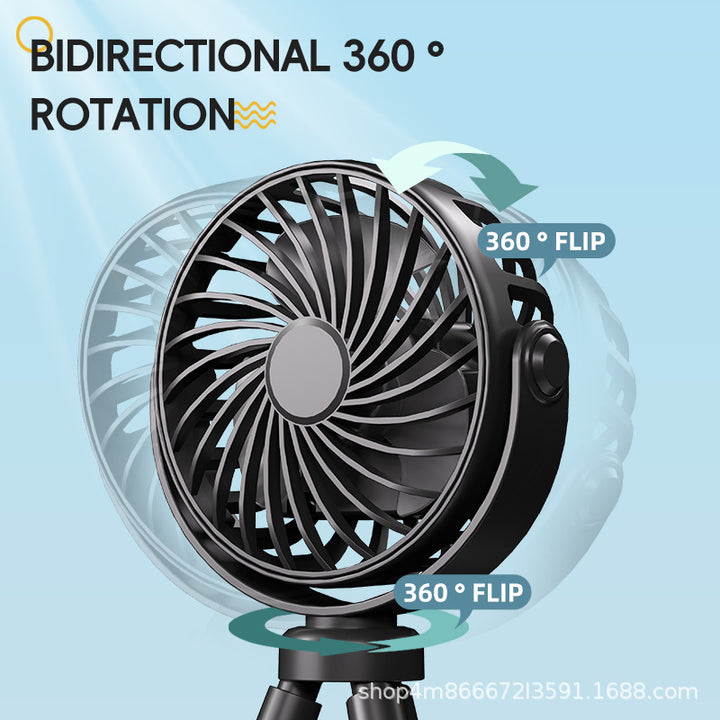 Portable USB Rechargeable Desk Fan Bowlift