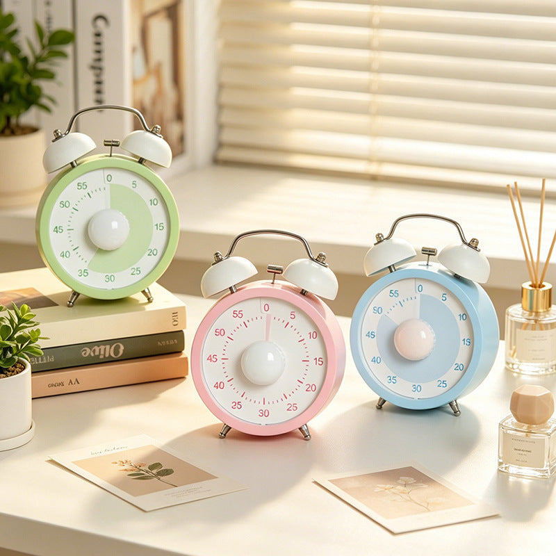Classic Alarm Clock with Analog Display and Nostalgic Design Bowlift