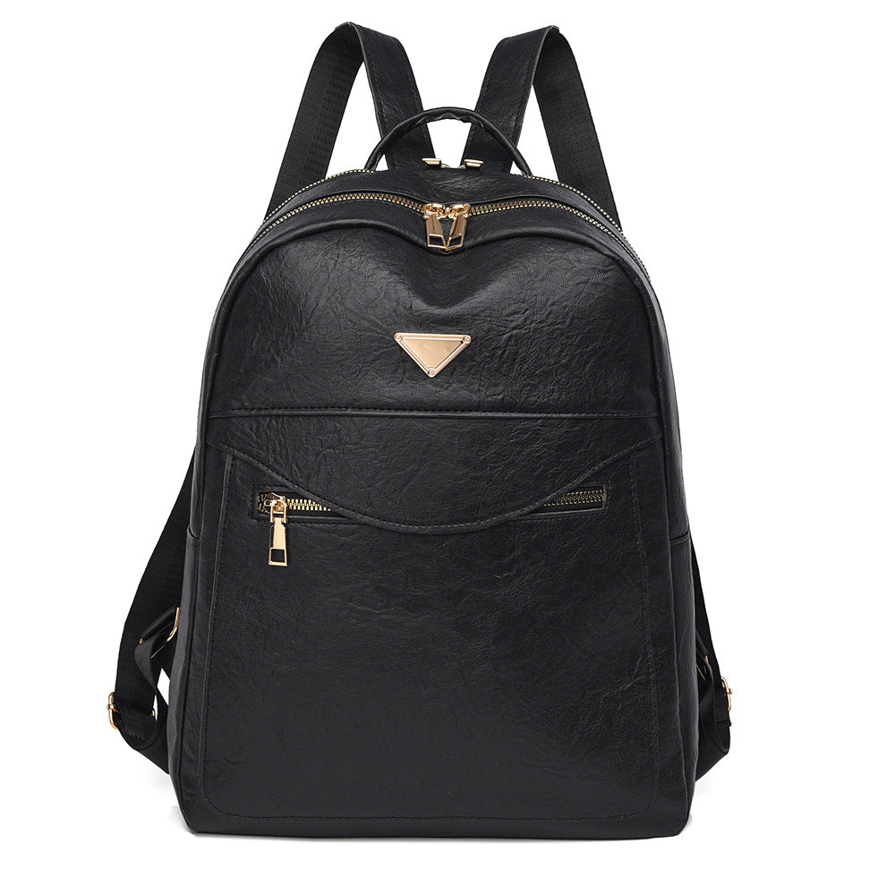 Elegant Faux Leather Backpack Bowlift