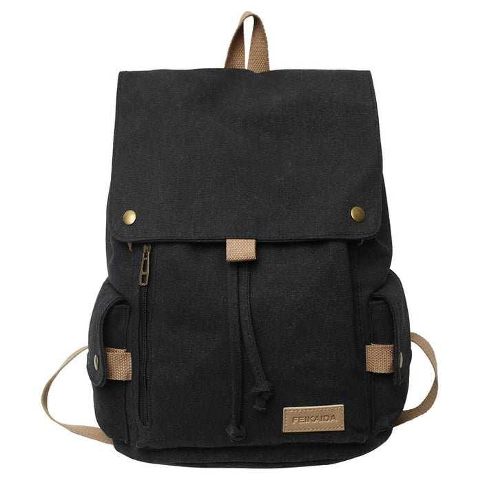 Rugged Canvas Hiking School Backpack Bowlift